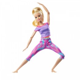 Mattel Lalka Barbie Made to Move Kwieciste Różowy strój