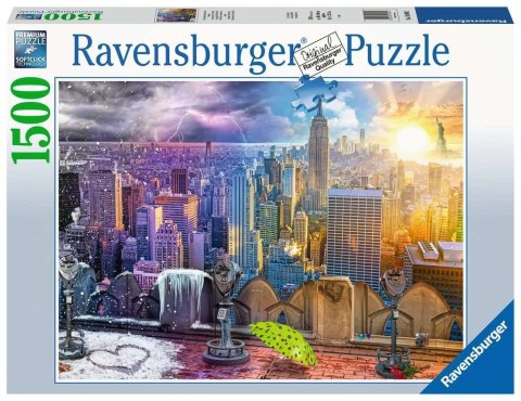 Ravensburger Polska Puzzle 1500 elementów Nowy Jork w lecie i zimie