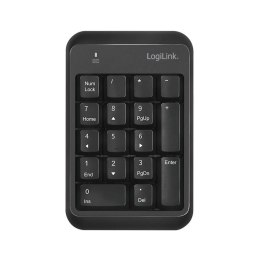 LogiLink Klawiatra numeryczna Bluetooth v5.1 czarna