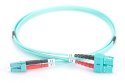 Digitus Patchcord światłowodowy FO LC-SC MM 50/125 OM3 duplex LSOH 2m