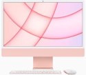 Apple IMac 24 cale: M1 8/8, 8GB, 256GB - Różowy