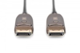 Digitus Kabel połączeniowy hybrydowy AOC DisplayPort 1.4 8K/60Hz UHD DP/DP M/M 15m Czarny