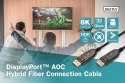 Digitus Kabel połączeniowy hybrydowy AOC DisplayPort 1.4 8K/60Hz UHD DP/DP M/M 15m Czarny