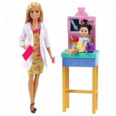 Mattel Lalka Barbie Kariera zestaw Pediatra