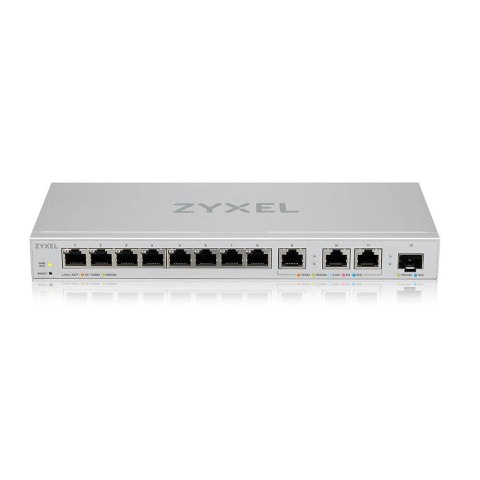 Zyxel Przełącznik zarządzalny XGS1250-12, 12-Port Gigabit webmanaged Switch with 8 port 1G + 3-Port MultiGig 1/2.5/5/10G + 1-Por