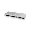 Zyxel Przełącznik zarządzalny XGS1250-12, 12-Port Gigabit webmanaged Switch with 8 port 1G + 3-Port MultiGig 1/2.5/5/10G + 1-Por