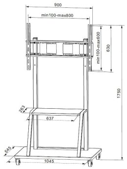 Techly Stojak LCD 55-100 cali 150 kg