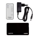 LogiLink Switch 3x1 HDMI, 4K 30Hz, z pilotem