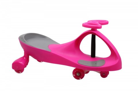 Hot Hit Jeździk Grawitacyjny Swing Car model 8097 Kauczukowe Koła LED róż-szary