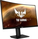 Asus Monitor 32 cale VG32VQR 165Hz WQHD HDMI DP 1800R HDR400 Głośnik 400cd/m2 G-SYNC Regulacja wysokości 0-140mm