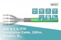 Digitus Kabel teleinformatyczny instalacyjny kat.8.2, S/FTP, Dca, AWG 22/1, LSOH, 100m, Zielony