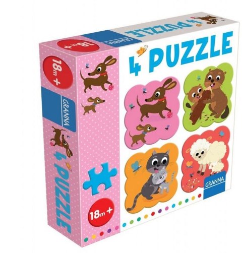 Granna Puzzle z Jamnikiem 4 puzle 4 elementy