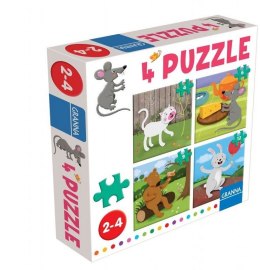 Granna Puzzle z myszką 4 ,6,9,12 elementów