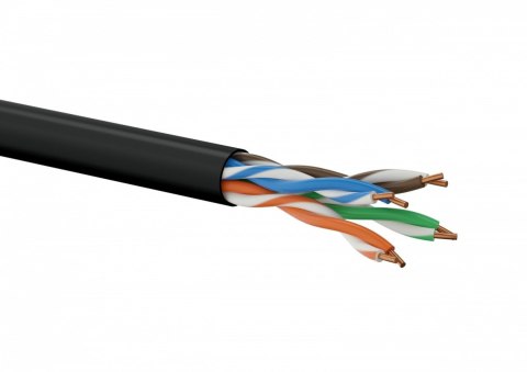 ALANTEC Kabel U/UTP typu linka kat.5E PVC Czarny 100m - 25 lat gwarancji