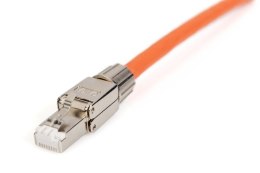 Digitus Wtyk modularny RJ45 kat.6A, PoE++, 10GbE, STP, ekranowany, beznarzędziowy, zakręcany, metalowy, AWG 26-22, dł.50mm