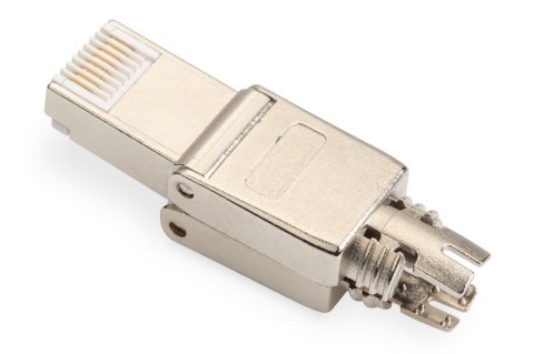Digitus Wtyk modularny RJ45 kat.6A, PoE++, 10GbE, STP, ekranowany, beznarzędziowy, zakręcany, metalowy, AWG 26-22, dł.50mm