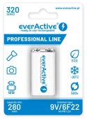 EverActive Akumulator 6F22/9V Ni-MH 320 mAh 1 szt. ready to use
