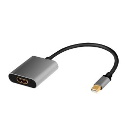 LogiLink Adapter mDP do HDMI 4K 60Hz, aluminium 0.15m