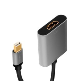 LogiLink Adapter mDP do HDMI 4K 60Hz, aluminium 0.15m