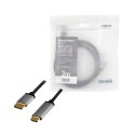 LogiLink Kabel DisplayPort 4K/60 Hz,DP do HDMI aluminiowy 2m