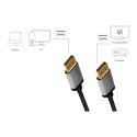 LogiLink Kabel DisplayPort 4K/60 Hz,DP/M do DP/M aluminiowy 1m