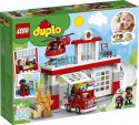 LEGO Klocki DUPLO 10970 Remiza strażacka i helikopter