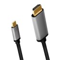 LogiLink Kabel USB-C do HDMI, 4K 60Hz aluminiowy 1.8m