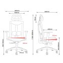 Maclean Krzesło biurowe ergonomiczne premium Ergo Office ER-414