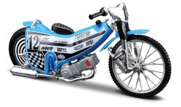 Maisto Model metalowy Motocykl żużlowy z podstawką 1/18