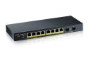 Zyxel Przełącznik GS1900-10HP v2 8port L2 PoE 2xSFP 70W 802.3at