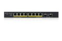 Zyxel Przełącznik GS1900-10HP v2 8port L2 PoE 2xSFP 70W 802.3at