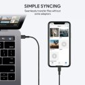 AUKEY CB-CL02 kabel Lightning - USB-C 1,2m MFi Apple USB-PD nylonowy oplot czarny