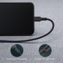 AUKEY CB-CL02 kabel Lightning - USB-C 1,2m MFi Apple USB-PD nylonowy oplot czarny