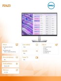 Dell Monitor P2423 24 cale IPS LED WUXGA (1920x1200)/16:10/HDMI/DVI/VGA/DP/5xUSB 3.2/3Y AES&PPG