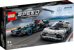 LEGO Klocki Speed Champions 76909 Mercedes-AMG F1 W12 E Performance i Mercedes-AMG ONE