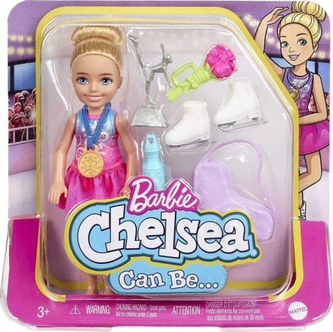 Mattel Lalka Barbie Chelsea Możesz być Kariera Łyżwiarka