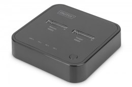 Digitus Podwójna stacja dokująca do dysków SSD M.2 NVMe z funkcją klonowania offline, USB-C, Czarna