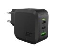 Green Cell Ładowarka sieciowa PowerGaN 65W PD 3.0 QC 3.0 2xUSB-C 1xUSB-A