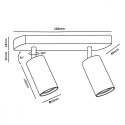 Maclean Lampa ścienno-sufitowa SPOT GU10 MCE452 B