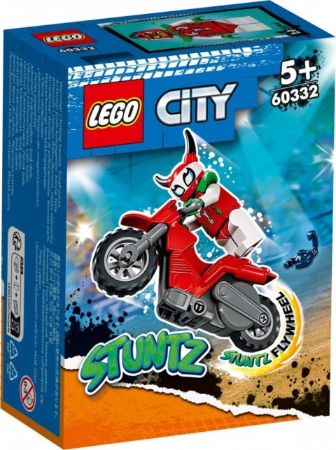 LEGO Klocki City 60332 Motocykl kaskaderski brawurowego skorpiona