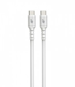 TB Kabel USB C - USB C 1 m. silikonowy biały