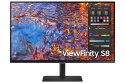 Samsung Monitor 32 cale ViewFinity S80PX IPS 3840x2160 UHD 16:9 1xHDMI 1xDP 1xUSB-C (90W) 3xUSB 3.0 LAN 5ms PinP/PbyP 60Hz HAS+PIV płask