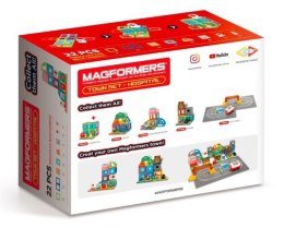 Magformers Zestaw klocków magnetycznych Miasto - Szpital 22 elementy