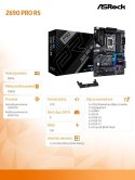 ASRock Płyta główna Z690 Pro RS s1700 4DDR4 DP/HDMI M.2 ATX