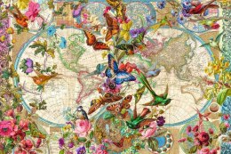 Ravensburger Polska Puzzle 3000 elementów Flora i Fauna. Mapa Świata