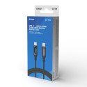 Savio Kabel USB - USB C z wyświetlaczem, 100W, CL-174