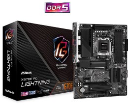 ASRock Płyta główna X670E PG LIGHTNING AM5 4DDR5 HDMI/DP EATX