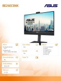 Asus Monitor 24 cale BE24ECSNK IPS USB-C DPX2 DAISY CHAIN HDMI USB3.2.0X4 GŁOŚNIK KAMERKA