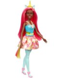 Mattel Lalka Jednorożec czerwone włosy Barbie Dreamtopia