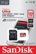 SanDisk Karta Ultra microSDXC 128GB 140MB/s A1 + Adapter SD